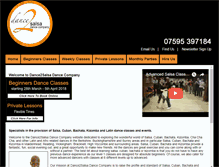 Tablet Screenshot of dance2salsa.co.uk